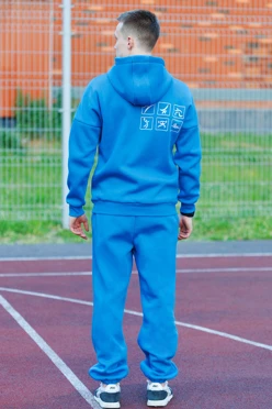 Спортивный костюм Лофт из футера унисекс, однотонный#1