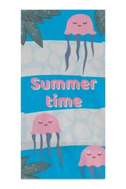 Купить полотенце махровое 70х140 cм печать с двух сторон "Summer time"