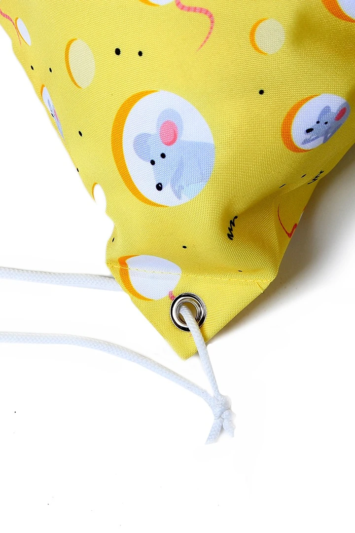 Рюкзак Уолкер из габардина 30х40 см с люверсами, с полной запечаткой "Mouse in cheese"#8