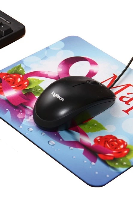 Купить коврик для мыши прямоугольный с печатью "8 марта" Купить коврик для мыши прямоугольный с печатью "8 марта"