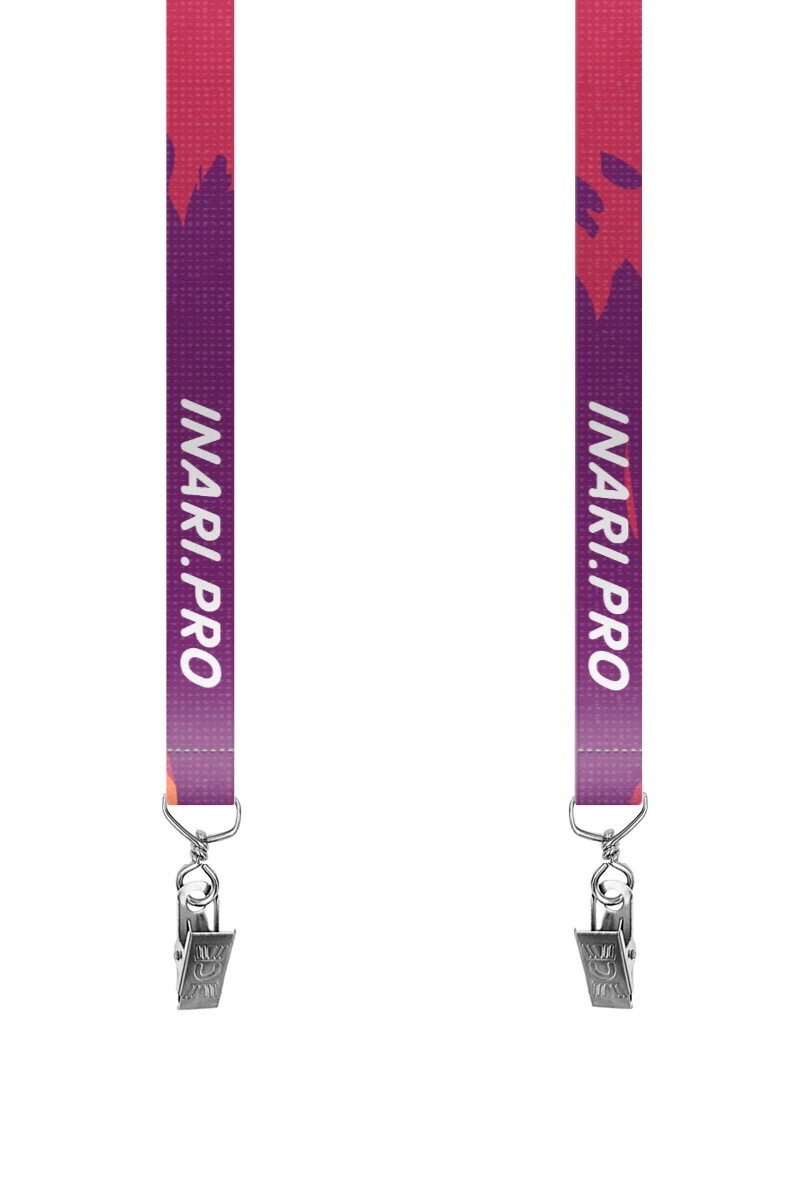 Купить ленту для бейджа блекаут ширина 2 см, с клипсой и замком безопасного разрыва, с печатью "Инари" Купить ленту для бейджа блекаут ширина 2 см, с клипсой и замком безопасного разрыва, с печатью "Инари"