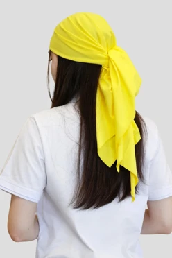 Бандана однотонная, хлопок 95х95х135 см#2