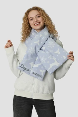 Шарф Пуф утепленный с синтепоном 25х140 см, с полной запечаткой#1