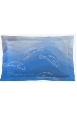 Купить подушку с бордюром 30х50 см, с принтом "Makes you sleep"