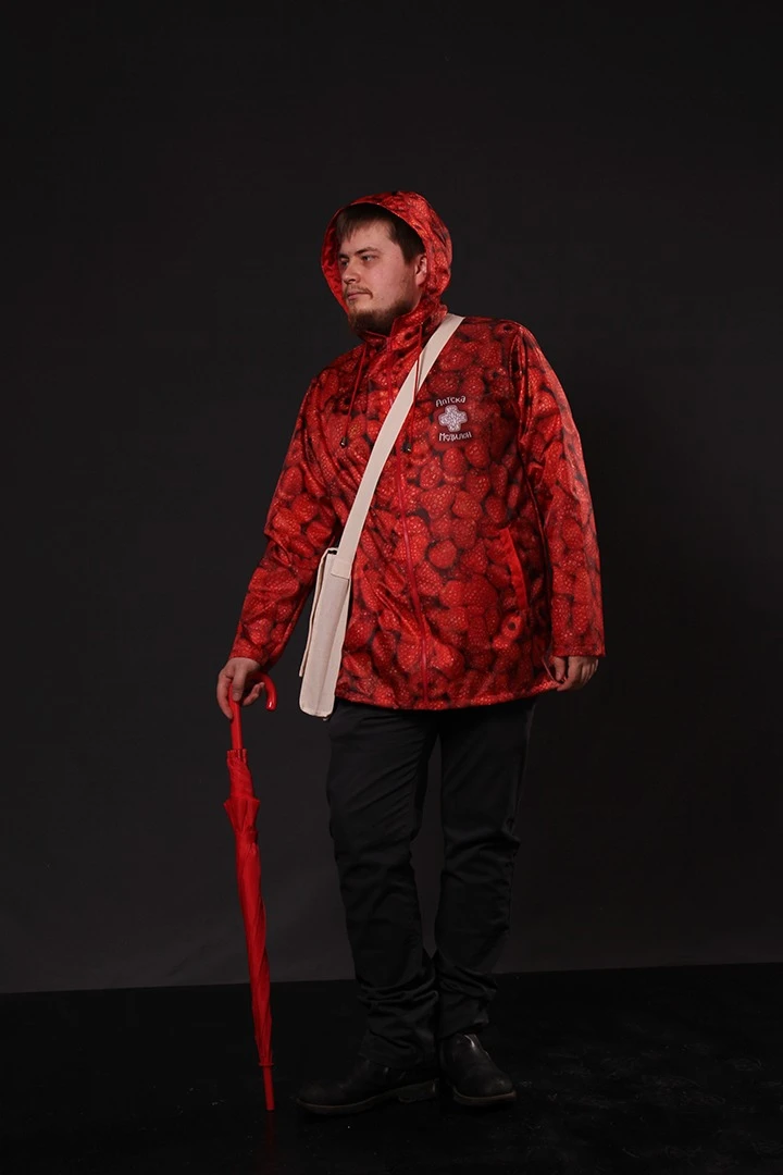 Ветровка Райдер унисекс с полной запечаткой "Malina"#1 Ветровка Райдер унисекс с полной запечаткой "Malina"#1