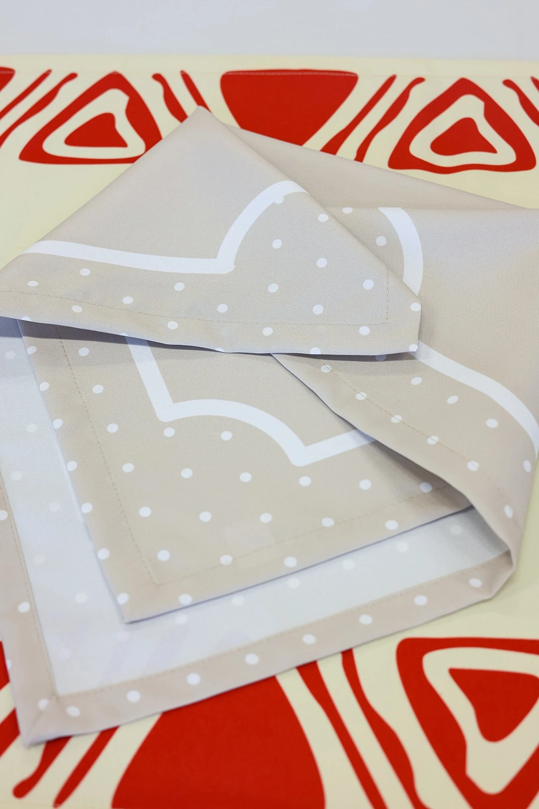 Салфетка квадратная 50х50 см, с полной запечаткой (полиэстер)#4