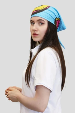 Бандана с полной запечаткой, полиэстер 60х60х90 см#1