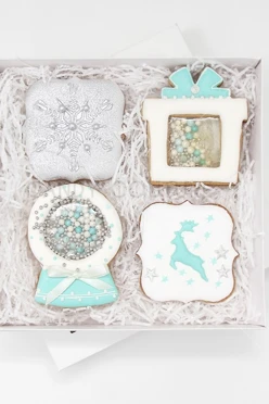 Новогоднее печенье "Тиффани"