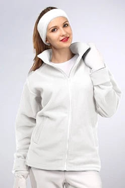 Купить женскую толстовку белую Харисон без капюшона