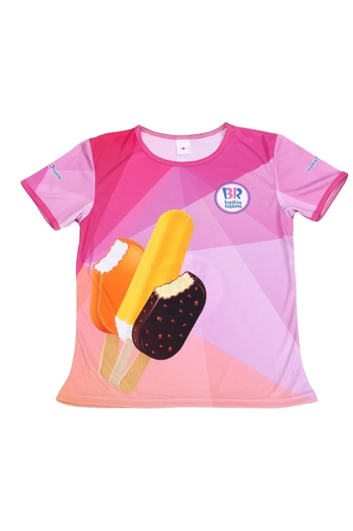 Купить женскую футболку Гэлэкси "Baskin robbins"