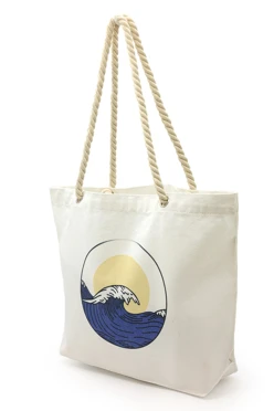 Сумка Бора из канваса 45х35х12 см, однотонная#1