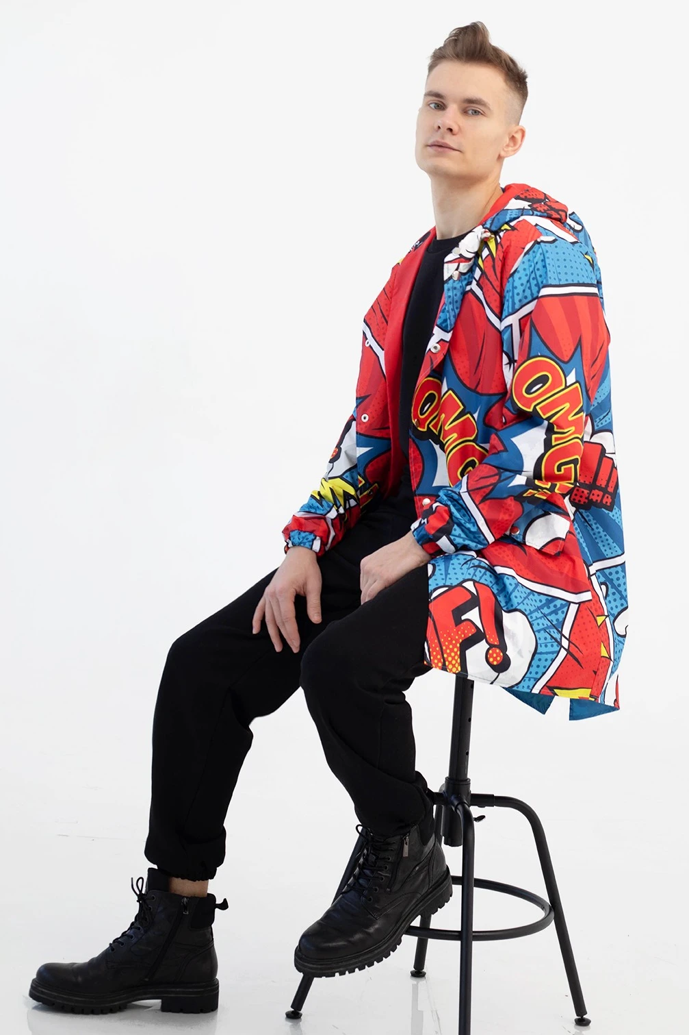 Ветровка Энерджи унисекс с полной запечаткой "OMG"#4