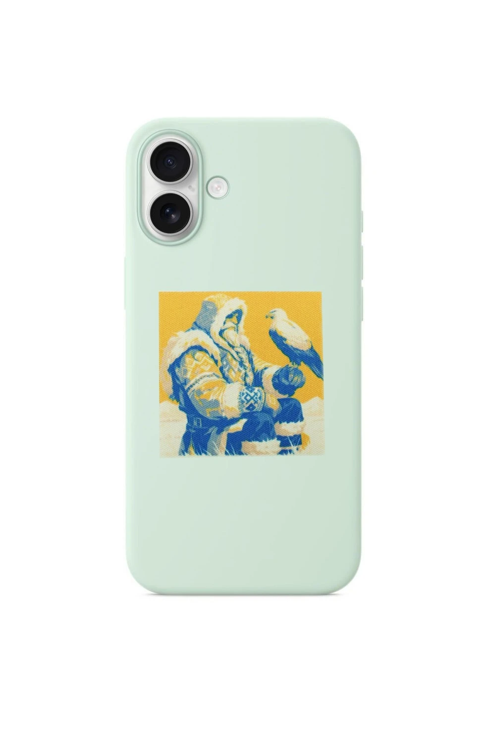 Наклейка-стикер Квадрат 6,5х6,5 см c печатью "Ded Moroz"#1