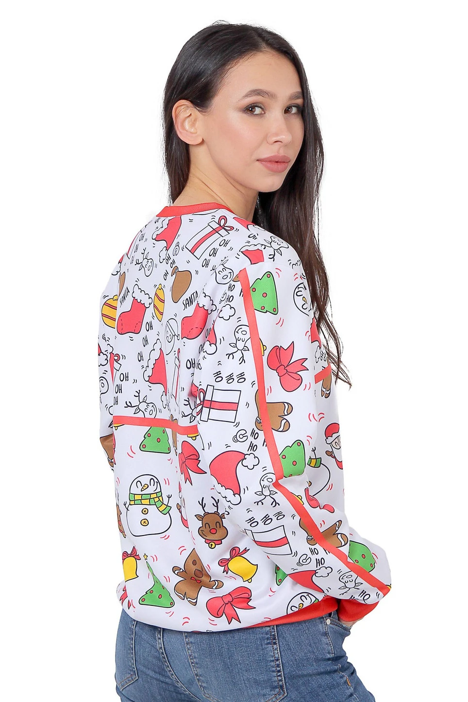 Свитшот Гарри унисекс из адидаса с полной запечаткой "New Years"#1 Свитшот Гарри унисекс из адидаса с полной запечаткой "New Years"#1