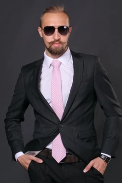 Галстук Босс самовяз из адверты мужской, с полной запечаткой#2