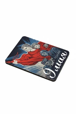 Магнит из дерева 5х7 см прямоугольник, с принтом "Through the Years"#1