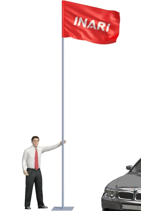 Флагшток Моби Эконом из алюминия 5 м#3 Флагшток Моби Эконом из алюминия 5 м#3