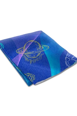 Плед Молли из футера 120х145 см, с принтом "Space"#1