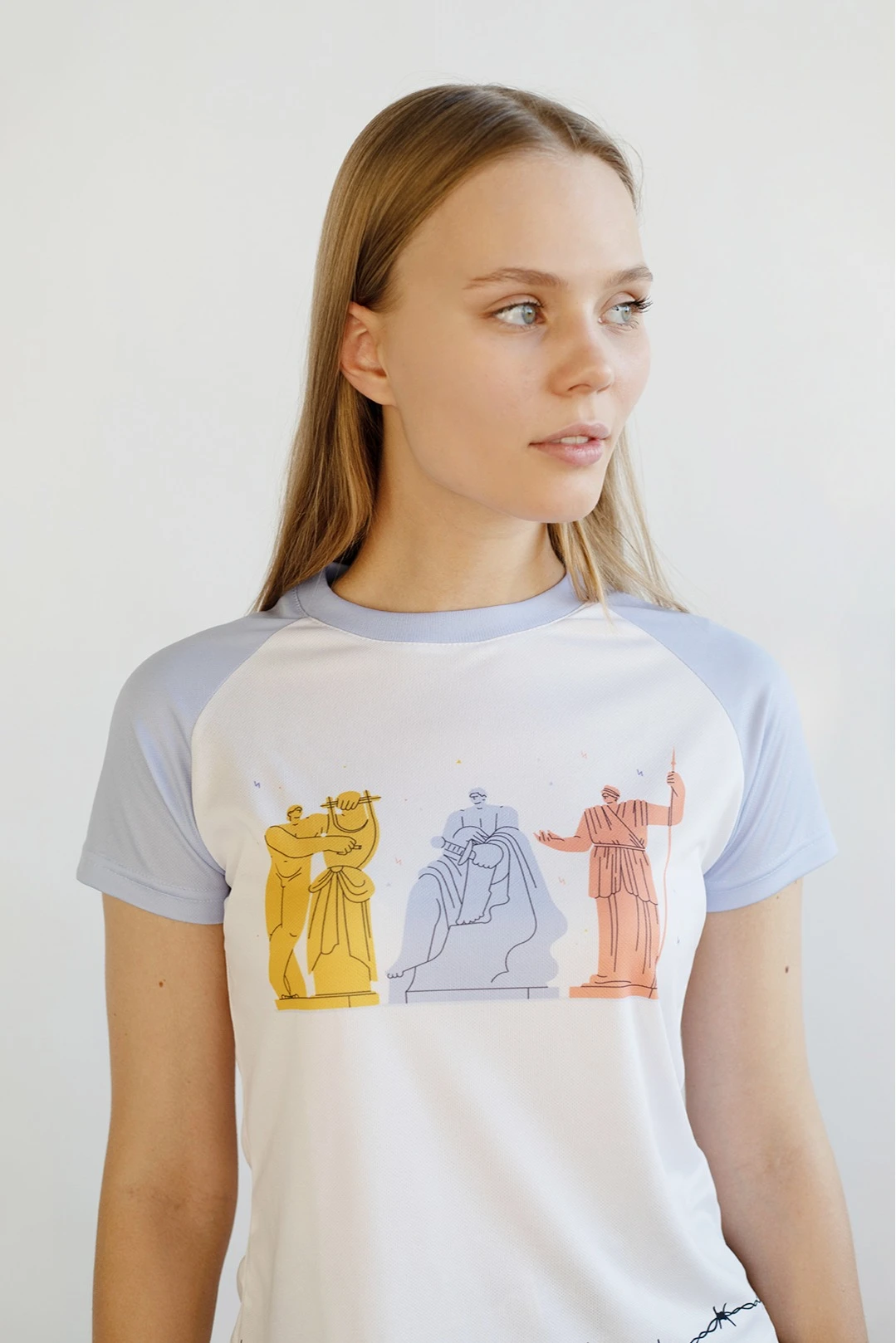 Футболка Спэйс женская из ложной сетки с полной запечаткой "Antic"#2 Футболка Спэйс женская из ложной сетки с полной запечаткой "Antic"#2