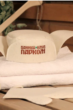 Купить шапку Печкин однотонную "Банный клуб ПАРКОМ"