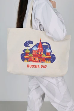 Сумка Эко Колор из двунитки с дном, с полной запечаткой#2