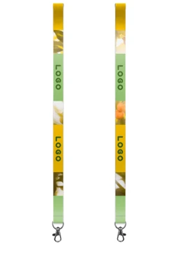 Купить ленту для бейджа блекаут ширина 2,5 см, с карабином-люкс, с печатью "Logo"