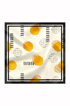 Купить платок Шанель 60х60 см, с полной запечаткой "The Sun"