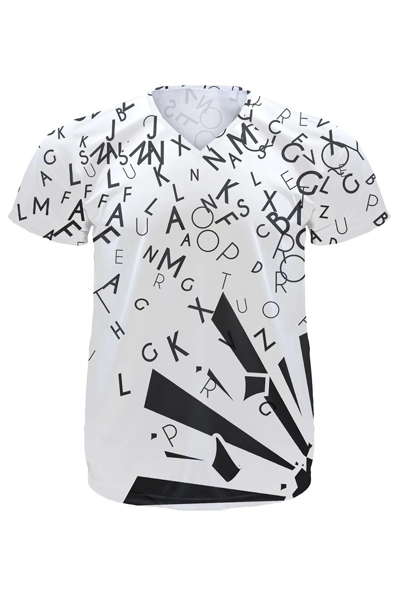 Футболка Спэйс V-ворот унисекс с полной запечаткой (полиэстер)#2