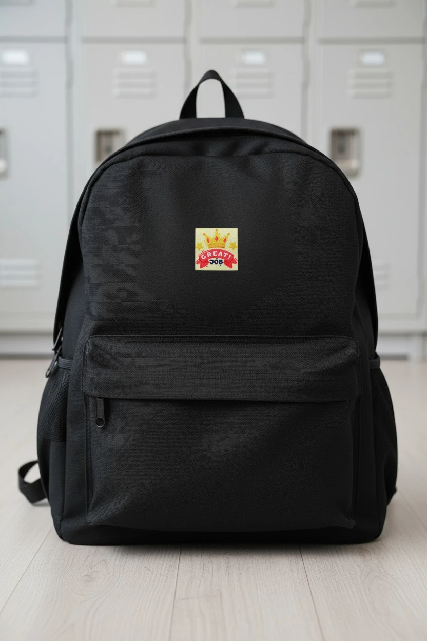 Наклейка-стикер Квадрат 5х5 см с печатью "Great Job"#1