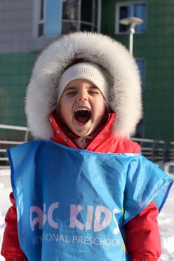 Купить накидку с полной запечаткой "ABC Kids" 50х55 см