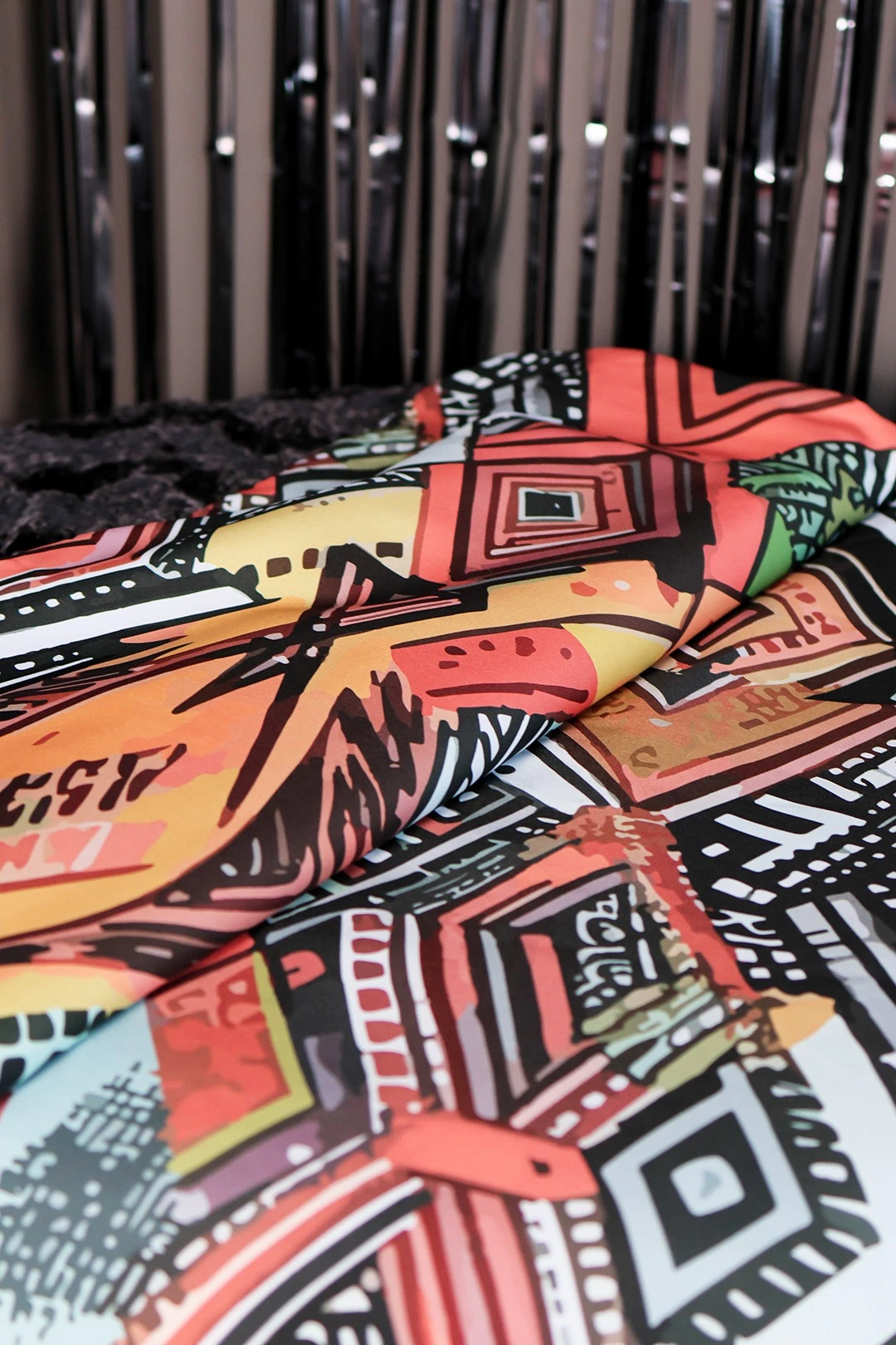 Покрывало 130х170 см с полной запечаткой "Unusual patterns"#1