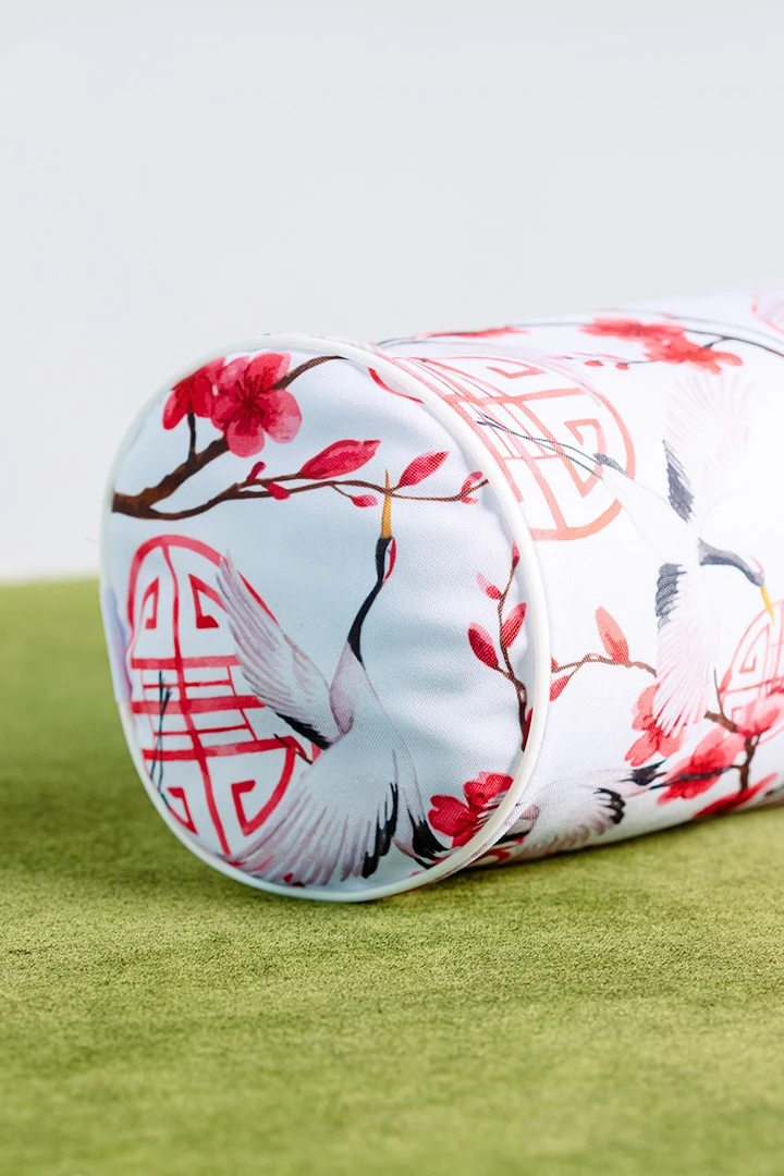 Купить подушку-валик 14х26 см, с принтом "Crane"