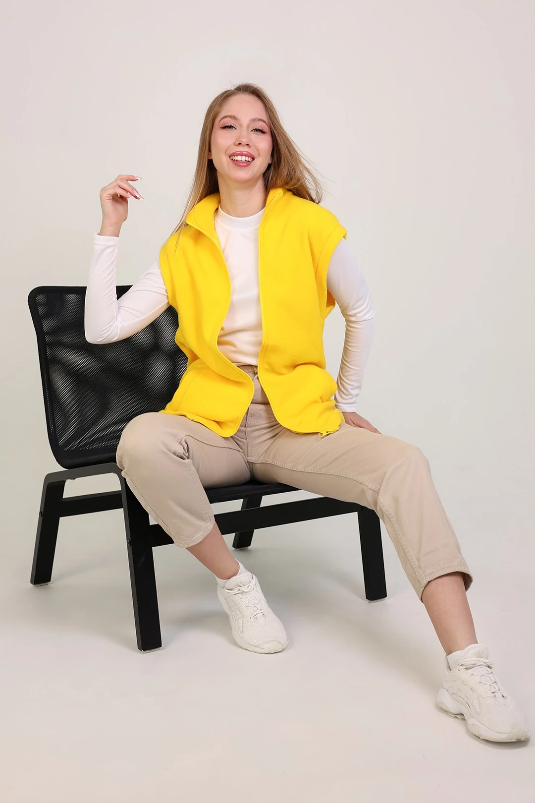 Купить жилет Браво флисовый желтый