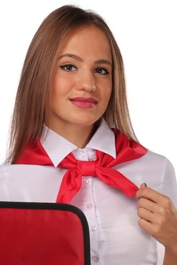 Платок Фантазия из шелка расцвечивания 60х60 см, однотонный#1