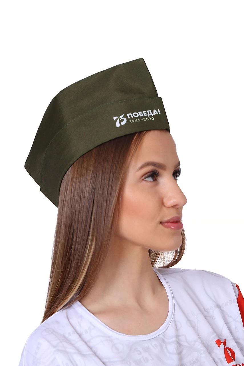 Пилотка Полет фигурная с полной запечаткой "Victory!"#1 Пилотка Полет фигурная с полной запечаткой "Victory!"#1