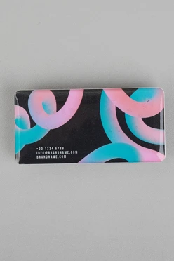 Купить бейдж акриловый, 30х60 мм без окна "Brandname"