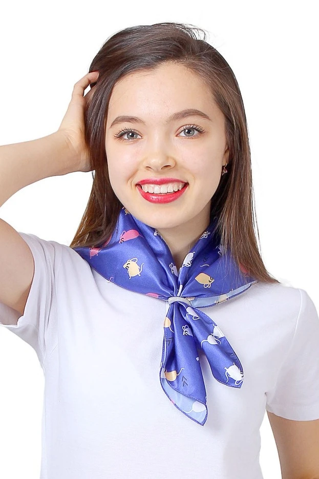 Платок Шанель 60х60 см, с полной запечаткой#2 Платок Шанель 60х60 см, с полной запечаткой#2