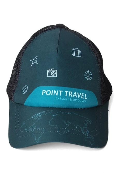 Бейсболка Вестерн облегченная с печатью на всей поверхности (полиэстер) "Point Travel"#4