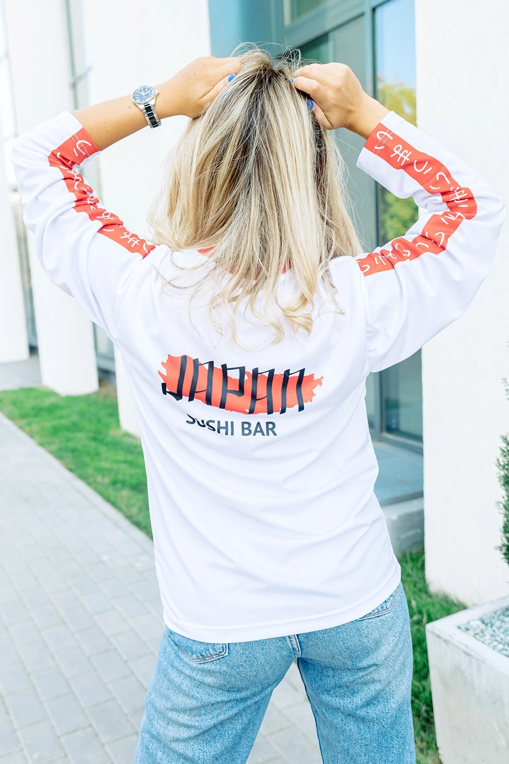 Лонгслив Гэлэкси Плюс женский с полной запечаткой "Osaka"#1