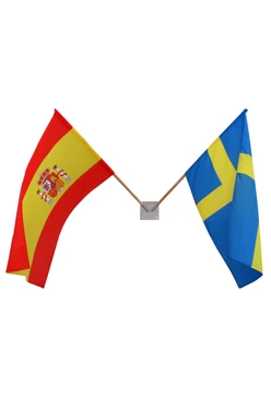 Купить кронштейн настенный на 2 штока с алюминиевыми древками 2,5 м