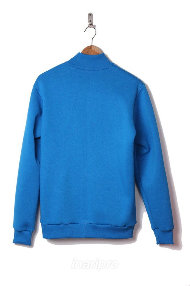 Толстовка Томас из футера унисекс, однотонная голубая#4