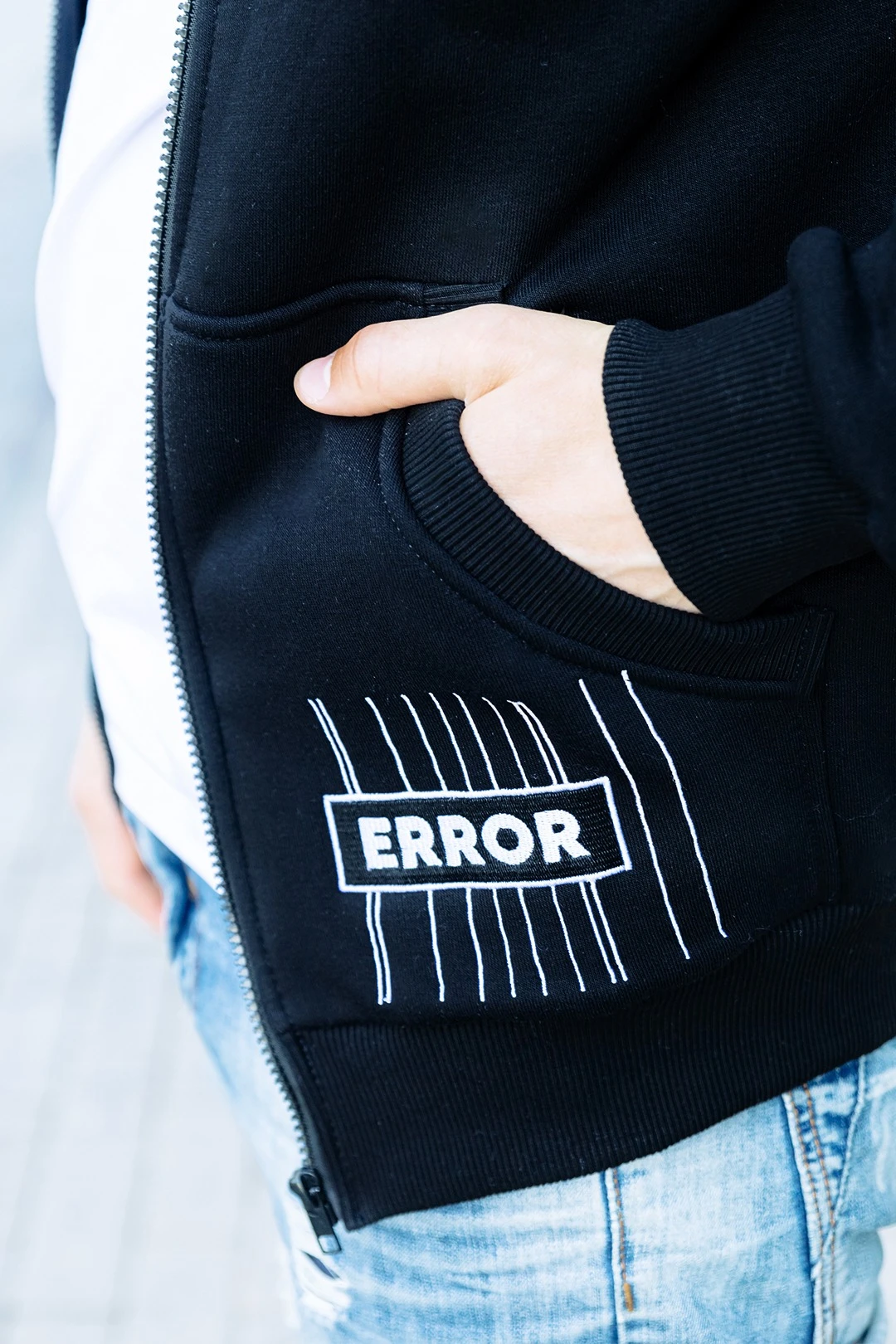 Толстовка Томас из футера унисекс, однотонная "404 Eror"#3 Толстовка Томас из футера унисекс, однотонная "404 Eror"#3