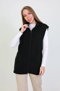 Купить жилет Браво флисовый черный