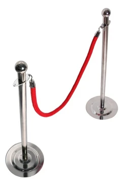 Канат для мобильной стойки ограждения под серебро#2