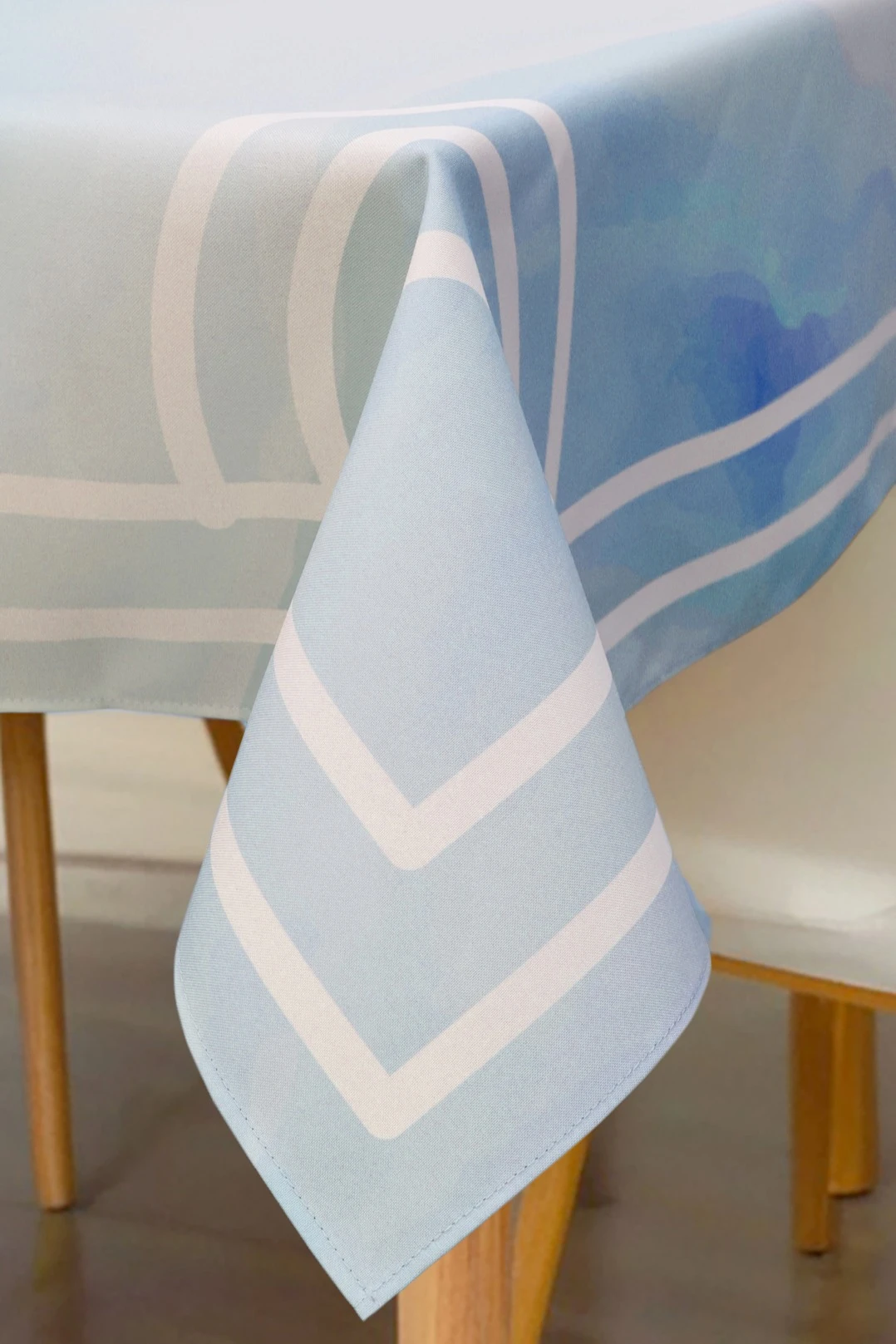 Скатерть квадратная 70х70 см, с полной запечаткой (полиэстер) "Clouds"#2