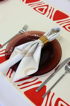 Купить салфетку квадратную 50х50 см, с полной запечаткой (полиэстер) "Rahat"