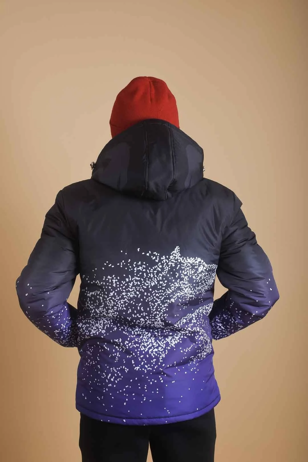 Куртка Норд с капюшоном на синтепоне унисекс, с полной запечаткой "Northaw"#1