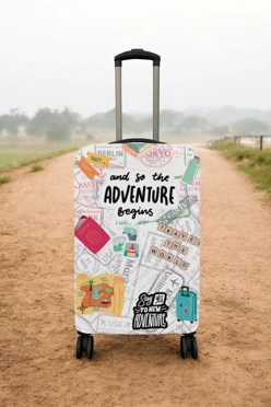 Купить чехол для чемодана (L) с принтом "Adventure"