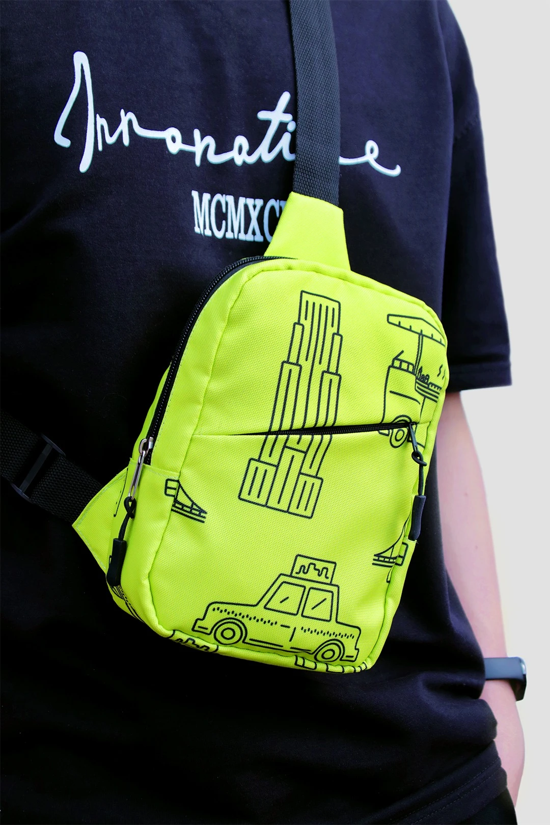 Сумка Стрейт кросс-боди, с полной запечаткой#1