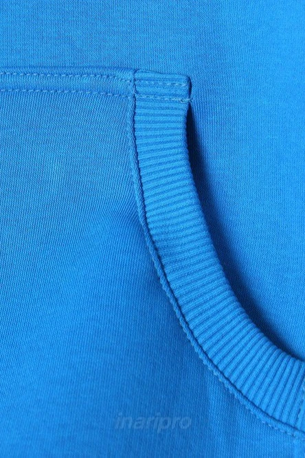 Толстовка Томас из футера унисекс, однотонная голубая#5